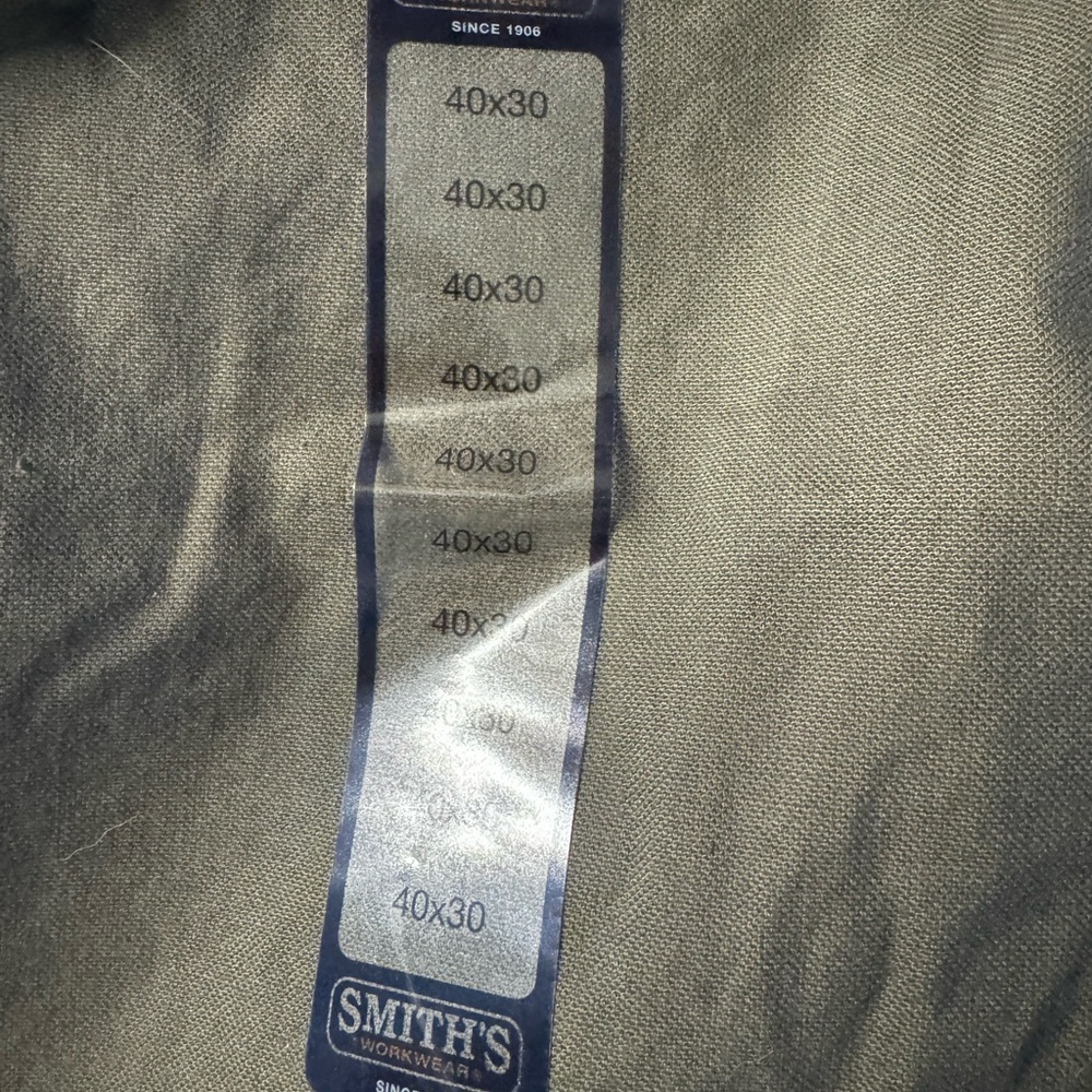 Smiths Men's Dark Olive work pants NWT - Picture 6 of 6